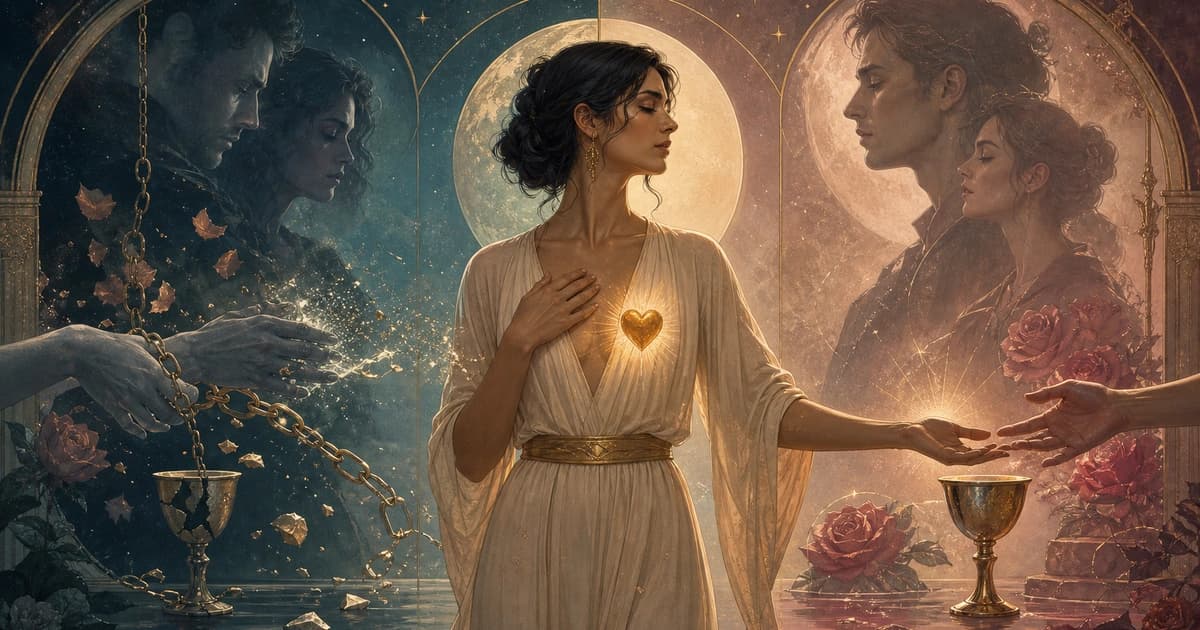 Von Bestätigungssucht zu Selbstachtung: ein Tarot-Plan