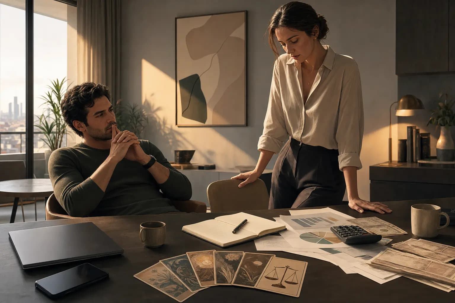 Preguntas de tarot para hablar de dinero en pareja sin discutir