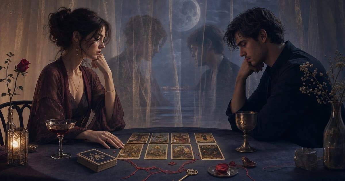Tarot bei Beziehungsangst: Gedankenspiralen beruhigen
