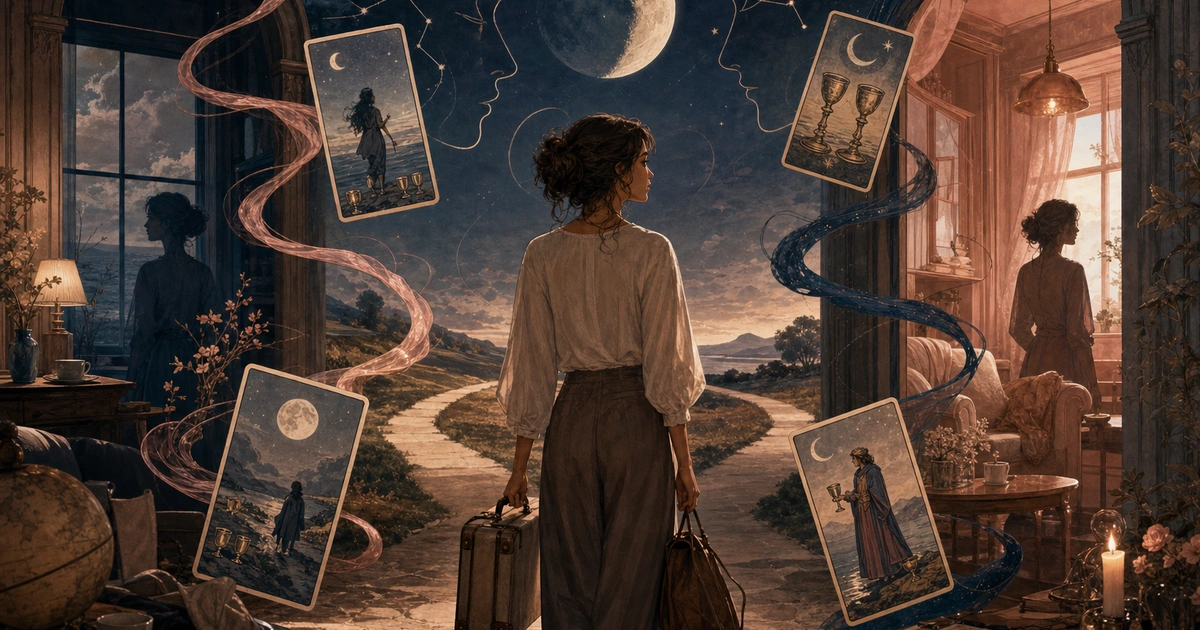Wie man eine Tarot-Legung fuer Umzug macht
