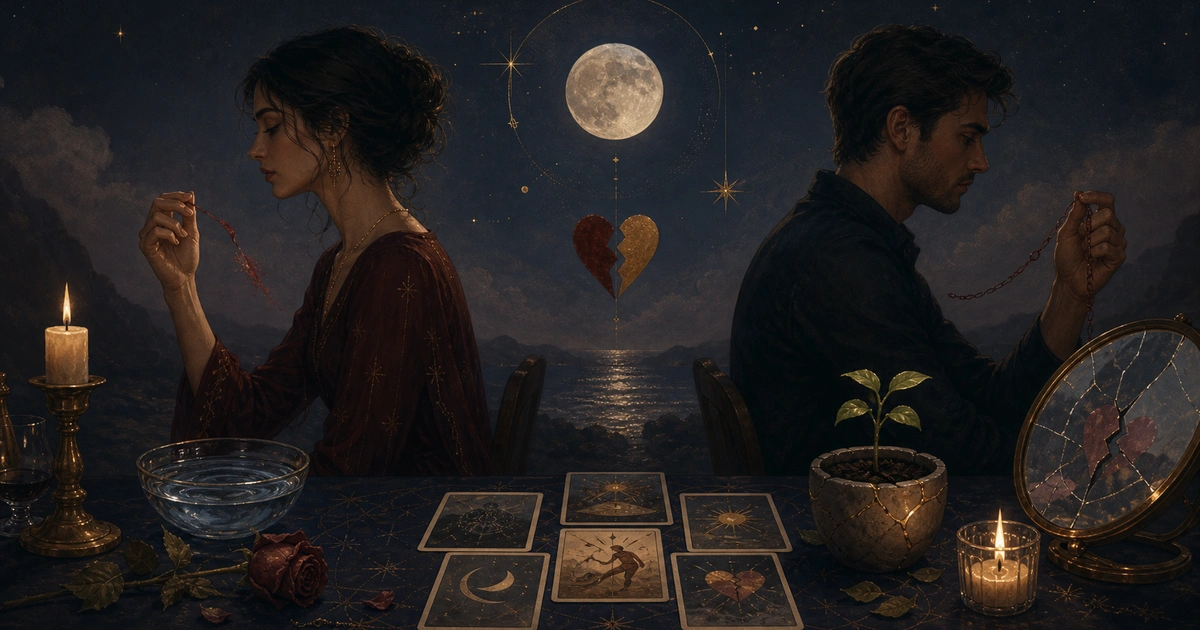 Tirada de primeros auxilios con tarot para la primera semana tras una ruptura