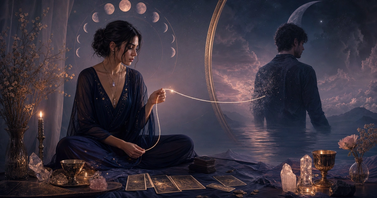 Ritual de corte de lazo con tarot para soltar el apego emocional
