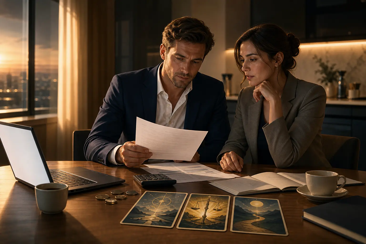Tirada de tarot para reconstruir la confianza financiera en pareja